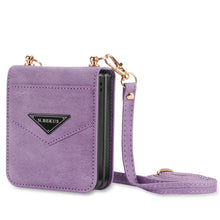 Load image into Gallery viewer, Triangle Crossbody Zipper Wallet Card Leather Case For Samsung Galaxy Z Flip4 5G