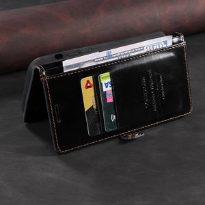 Anti-theft Brush Wallet Flip Phone Case For Samsung Galaxy Note 10plus