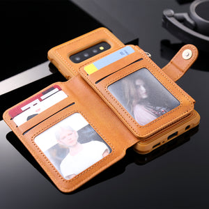 Multifunctional Flap Back Card Wallet Phone Case For SAMSUNG Galaxy S10