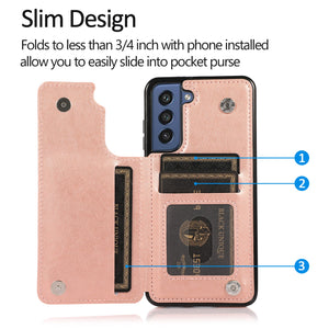 New Luxury Wallet Phone Case For Samsung Galaxy S21FE