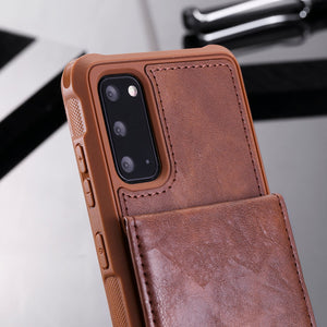 Rear Cover Type Protective Card Holster Phone Case For SAMSUNG Galaxy S20PLUS