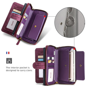 Multifunctional Zipper Wallet Detachable Card Case For iPhone 12 Series