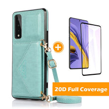 Load image into Gallery viewer, Triangle Crossbody Multifunctional Wallet Card Leather Case For LG Stylo7