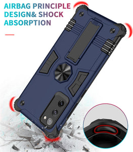 Invisible Bracket Armor Anti-Fall Magnetic Car Phone Case For Samsung S20FE