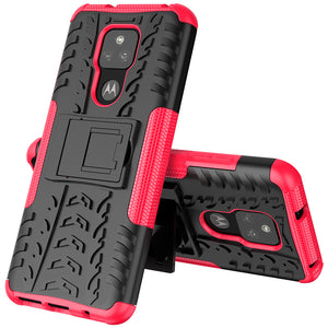 Rubber Hard Armor Cover Case For Moto G Play 2021