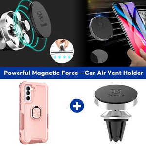 Robot Rotating Ring Bracket Phone Case For SAMSUNG Galaxy S22+ 5G