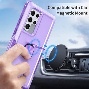 Robot Rotating Ring Bracket Phone Case For SAMSUNG Galaxy