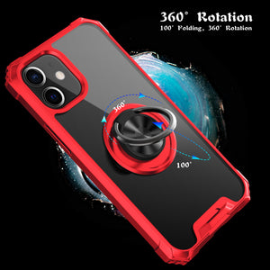 2021 Ultra-thin Four-Corner Anti-Fall Magnetic Ring Case For iPhone 12 Mini