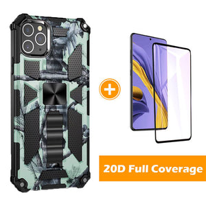 Camouflage Luxury Armor Shockproof Case With Kickstand For iPhone 11Pro