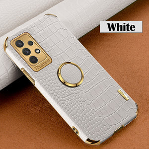 Colapachic Leather Magnetic Car Holder Phone Case For Samsung Galaxy A52