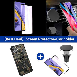 Camouflage Luxury Armor Shockproof Case With Kickstand For iPhone 11Pro