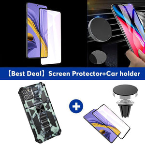 Camouflage Luxury Armor Shockproof Case With Kickstand For iPhone 11Pro
