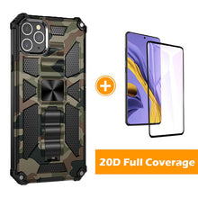 Load image into Gallery viewer, Camouflage Luxury Armor Shockproof Case With Kickstand For iPhone 11Pro