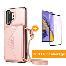 Load image into Gallery viewer, Triangle Crossbody Multifunctional Wallet Card Leather Case For Samsung NOTE10Plus