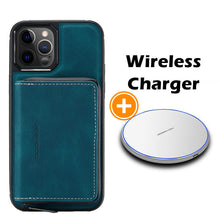 Charger l&#39;image dans la galerie, Nouveau boîtier de portefeuille magnétique pour iPhone 12