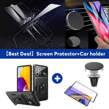 Load image into Gallery viewer, Luxury Lens Protection 3-in-1 Card Ring Phone Case For Samsung Galaxy A32 5G