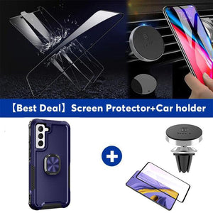Robot Rotating Ring Bracket Phone Case For SAMSUNG Galaxy S22+ 5G