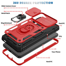 Load image into Gallery viewer, 3 In 1 Camera Protection Hard Case With Ring For Samsung S21FE 5G