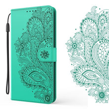 Charger l&#39;image dans la galerie, Paon Embossed Imitation en cuir porte-monnaie téléphone Cas pour Samsung S20FE