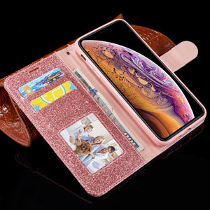 2021 New Bling Diamond Stitching Wallet Flip Case For Samsung