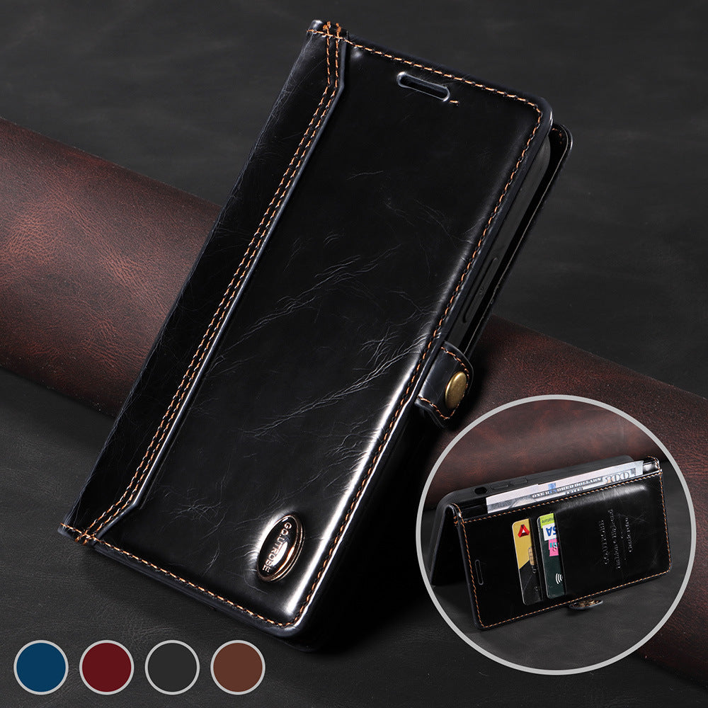 Anti-theft Brush Wallet Flip Phone Case For Samsung Galaxy A52 4G/5G