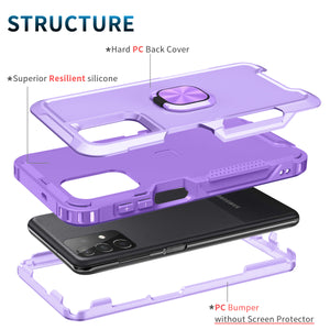 Robot Rotating Ring Bracket Phone Case For SAMSUNG Galaxy A32 5G