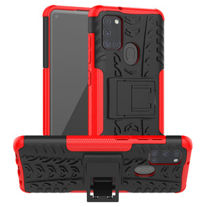 Rubber Hard Armor Cover Case For Samsung Galaxy A21S