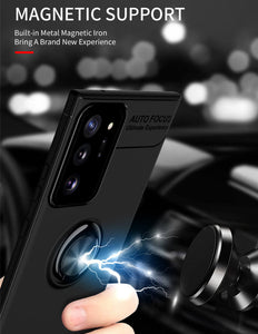 Car Holder Stand Magnetic Bracket Case Finger Ring TPU Case For Samsung Note20/Note20 Ultra