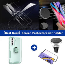 Charger l&#39;image dans la galerie, Coque de téléphone avec support d&#39;anneau rotatif robot pour SAMSUNG Galaxy S21 + 5G