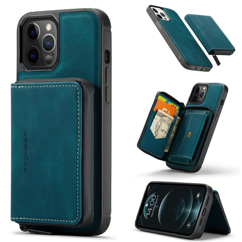 Nouveau boîtier de portefeuille magnétique pour iPhone 12