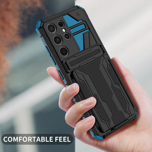 King Kong Armor Holder Card Slot Phone Case For SAMSUNG S21Ultra