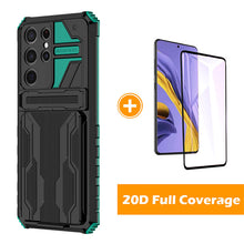 Load image into Gallery viewer, King Kong Armor Holder Card Slot Phone Case For SAMSUNG S21Ultra