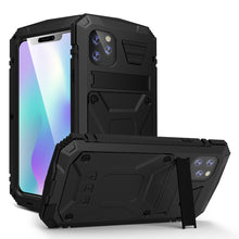 Charger l&#39;image dans la galerie, 【Pour iPhone 12MINI】 2022 Luxury Doom Armor Étanche Métal Aluminium Kickstand Phone Case
