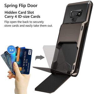 Travel Wallet Folder Card Slot Holder Case For Samsung Note 9
