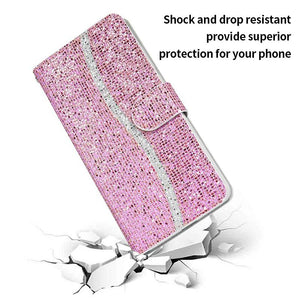 2021 New Bling Glitter Wallet Flip Case For Samsung A Series