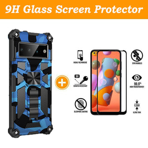 Camouflage New Luxury Armor Shockproof Case With Kickstand For Google Pixel 7Pro