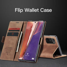 Charger l&#39;image dans la galerie, 2021 New Retro Wallet Case For Samsung Note 20