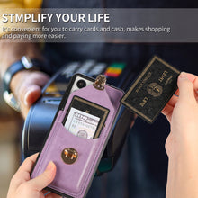 Load image into Gallery viewer, Snap Crossbody Card Wallet Leather Case For SAMSUNG S21 Ultra