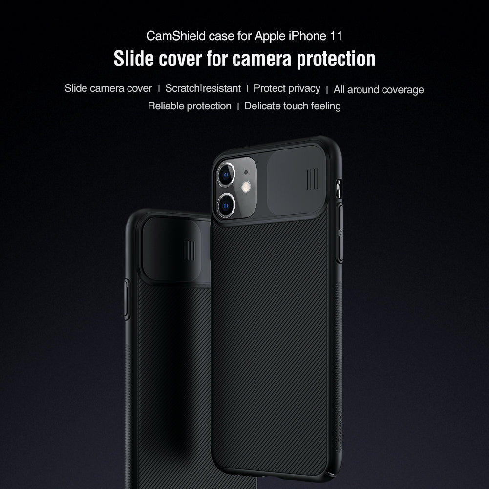 【Black Mirror】Luxury Slide Phone Lens Protection Case for iPhone 11