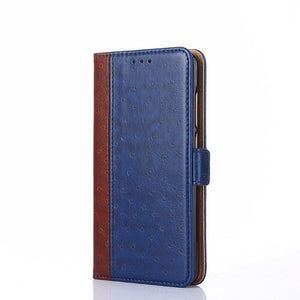 Ostrich Pattern Leather Wallet Flip Magnet Cover Case For SAMSUNG S10 Series