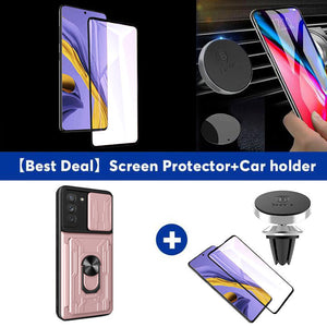 【SAMSUNG S22 5G】Multifunctional Card Holder Ring Bracket Goggles Phone Case