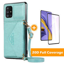 Charger l&#39;image dans la galerie, [2021 nouveau] Samsung A71 triangle Cross Multi - function Wallet Card Cover