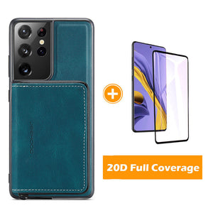 New Magnetic Separation Invisible Zipper Wallet Phone Case For SAMSUNG S21 Ultra