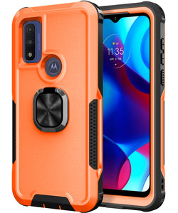 Robot Rotating Ring Bracket Phone Case For MOTO G PURE