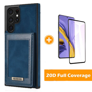 RFID Back Cover Card Wallet Phone Case For SAMSUNG Galaxy S22Ultra 5G