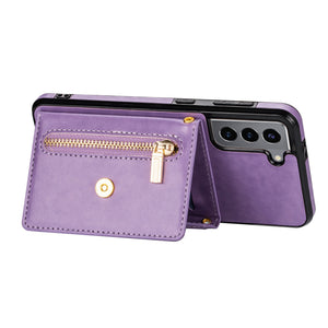 Triangle Crossbody Zipper Wallet Card Leather Case For Samsung Galaxy S21PLUS 5G