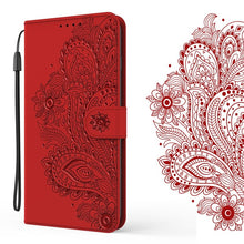 Charger l&#39;image dans la galerie, Paon Embossed Imitation en cuir porte-monnaie téléphone Cas pour Samsung S20FE
