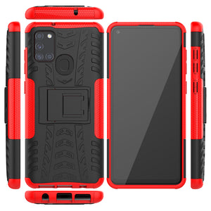 Rubber Hard Armor Cover Case For Samsung Galaxy A21S