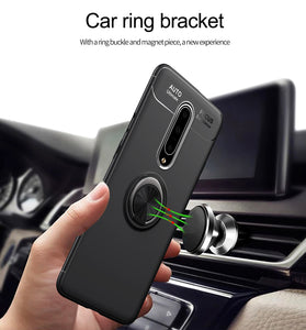 Car Holder Stand Magnetic Bracket Case Finger Ring TPU Case For OnePlus