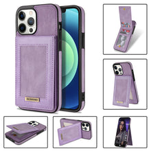 Load image into Gallery viewer, RFID Back Cover Card Wallet Phone Case For iPhone